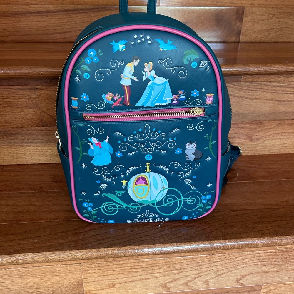 Loungefly Blue and Pink Princess Backpack